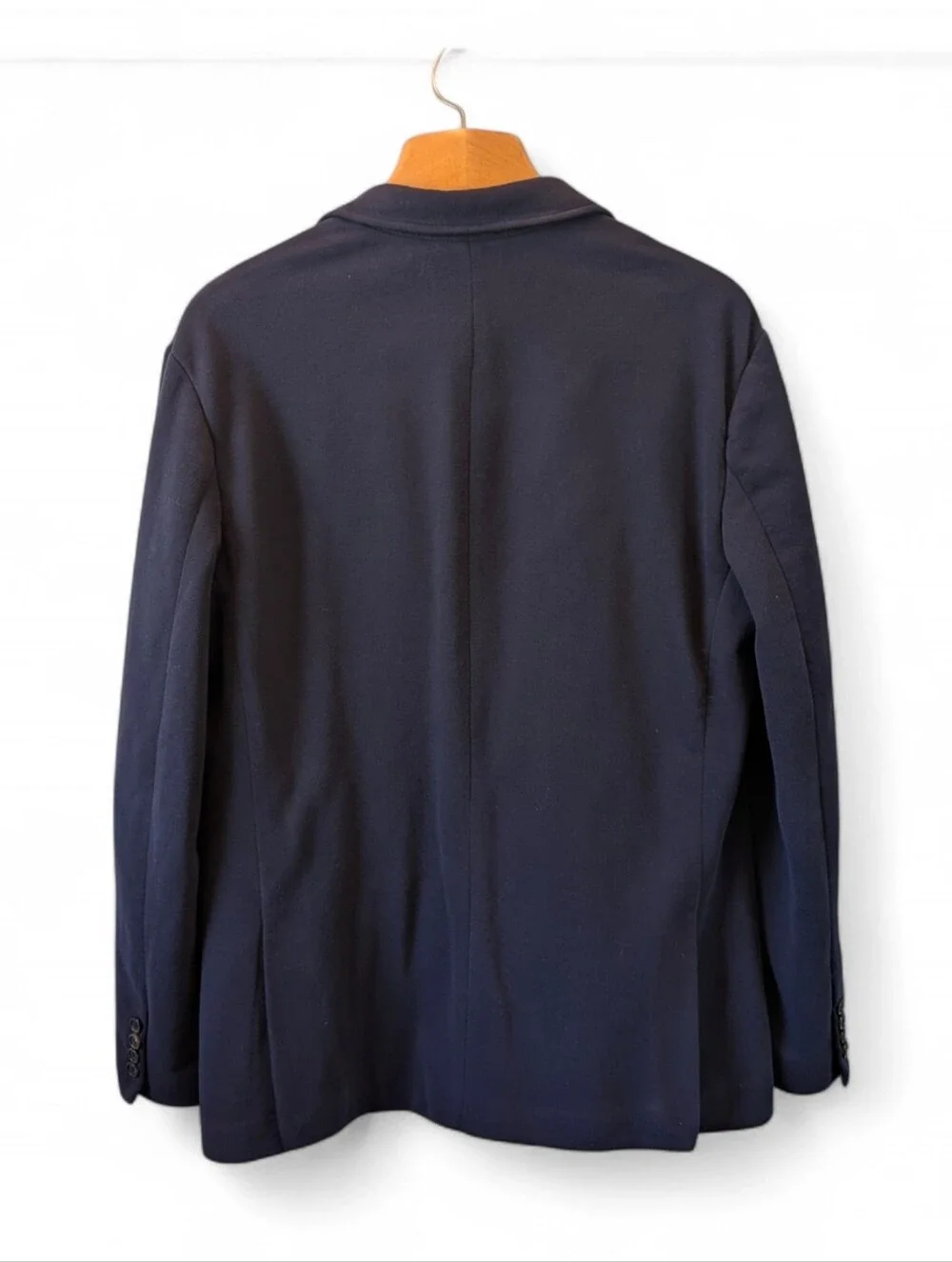 POLO Ralph Lauren Jersey Blazer Vintage Double Knit Aviator Navy Blue XL Rare